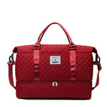 Sports Travel Bag Waterproof Quilted Detachable Shoulder Strap