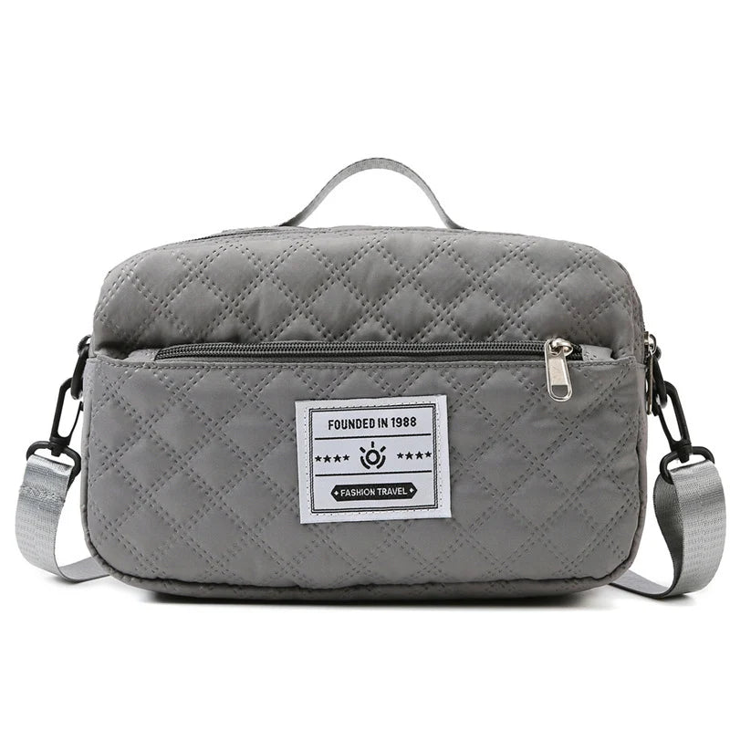 Sports Travel Bag Waterproof Quilted Detachable Shoulder Strap