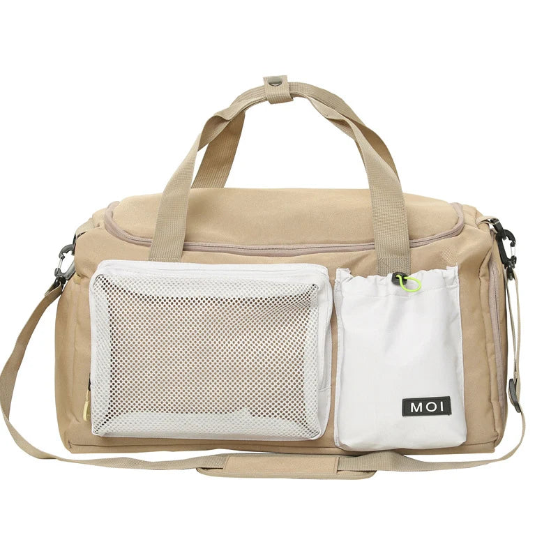Sports Travel Organizer Weather-Resistant Mesh Pockets & Padded Strap