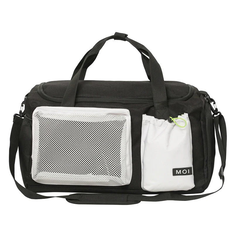 Sports Travel Organizer Weather-Resistant Mesh Pockets & Padded Strap