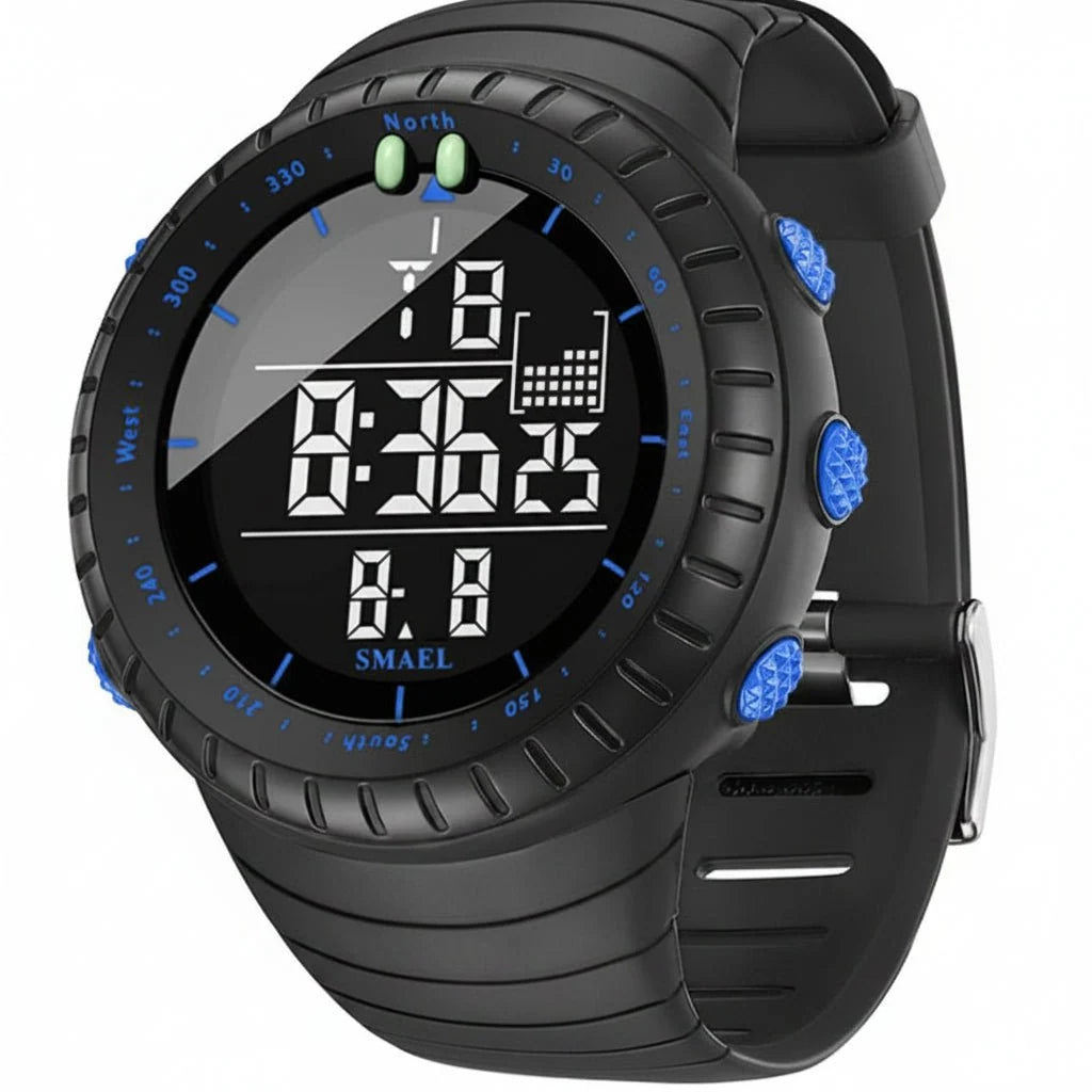 Sports Watch Digital LED Backlight Shock-Resistant