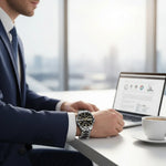 Sports Watch Titanium Case Water-Resistant to 164 Feet