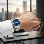 Sports Watch Titanium Case Water-Resistant to 164 Feet