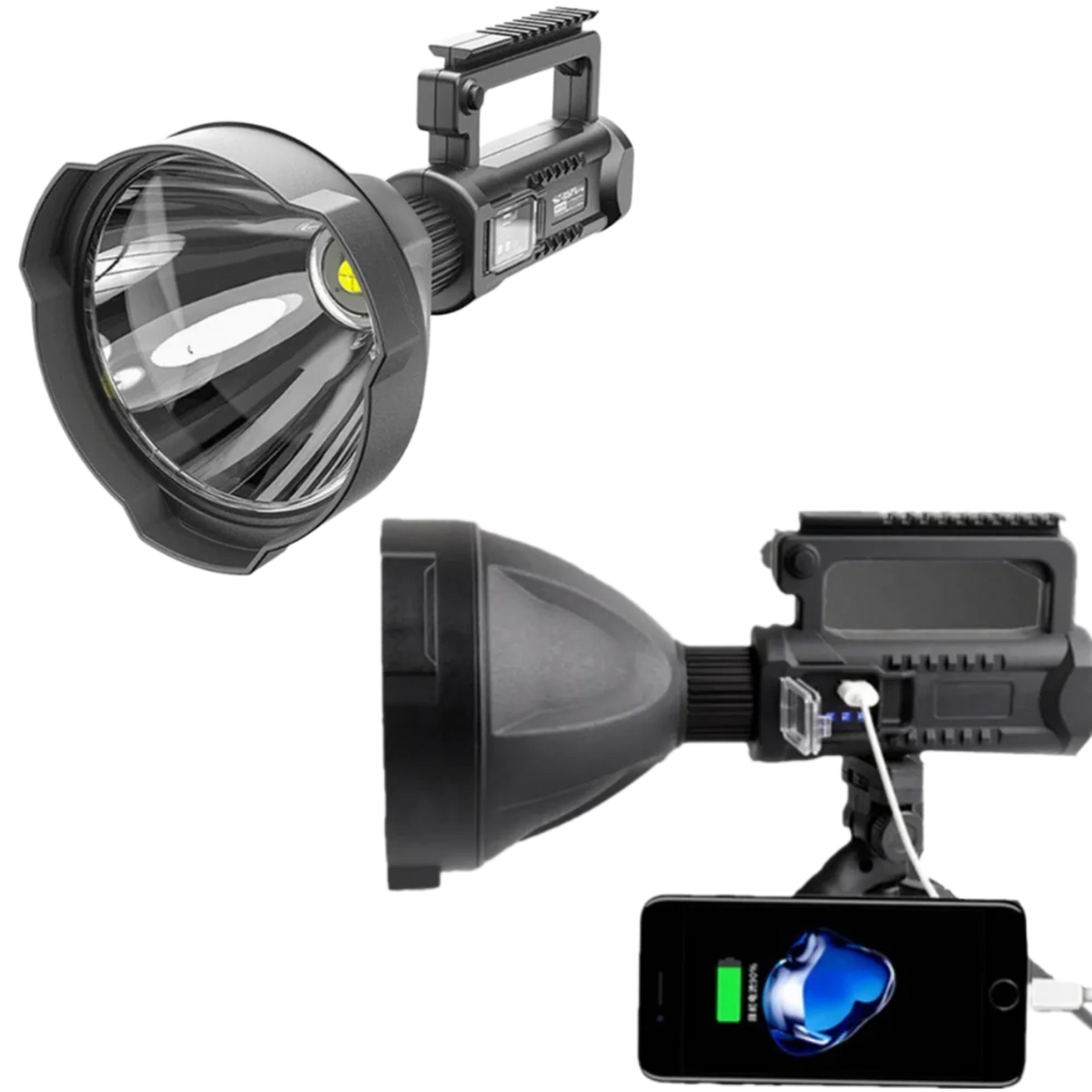 Spotlight 9000 Lumens Rechargeable Built-In Tripod