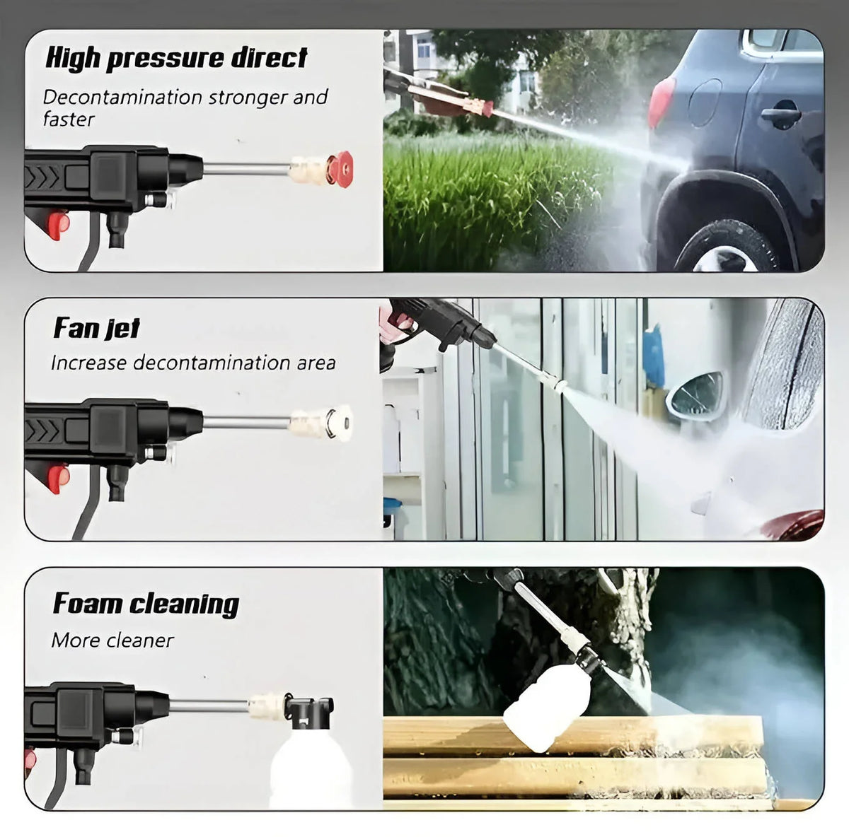Spray Gun Cordless High-Pressure Jet & Fan
