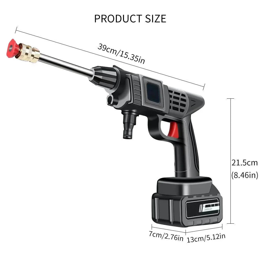 Spray Gun Cordless High-Pressure Jet & Fan Copper Nozzle