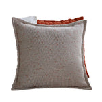 Square Cushion Cover 18x18 Embossed Cotton Blend Concealed Zipper