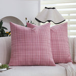Square Cushion Cover Chenille-Like 18x18 Inch Concealed Zipper