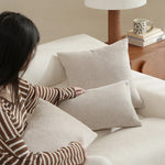 Square Cushion Cover Cotton Blend Concealed Zipper 45cm