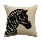 Square Cushion Cover Hand-Tufted 3D Chenille Hidden Zipper