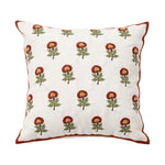Square Cushion Cover Hand-Tufted 3D Chenille Hidden Zipper