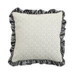 Square Cushion Cover Hand-Tufted 3D Chenille Hidden Zipper