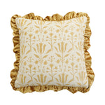 Square Cushion Cover Hand-Tufted 3D Chenille Hidden Zipper
