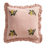 Square Cushion Cover Hand-Tufted 3D Chenille Hidden Zipper