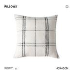 Square Cushion Cover Hand-Tufted 3D Chenille Hidden Zipper