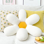 Square Cushion Cover Hand-Tufted Floral Cotton-Linen & Concealed Zipper