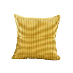 Square Cushion Cover Hand-Tufted Floral Cotton-Linen & Concealed Zipper
