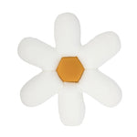 Square Cushion Cover Hand-Tufted Floral Cotton-Linen & Concealed Zipper