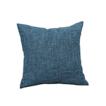 Square Cushion Cover Linen-Blend Removable Sleeve