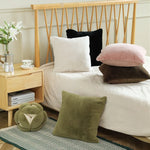 Square Cushion Cover Microfiber Faux Fur Machine Washable
