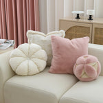 Square Cushion Cover Microfiber Faux Fur Machine Washable