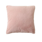 Square Cushion Cover Microfiber Faux Fur Machine Washable
