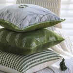 Square Cushion Cover Microvelour Wave Embossed 18x18in Machine Washable