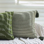 Square Cushion Cover Microvelour Wave Embossed 18x18in Machine Washable