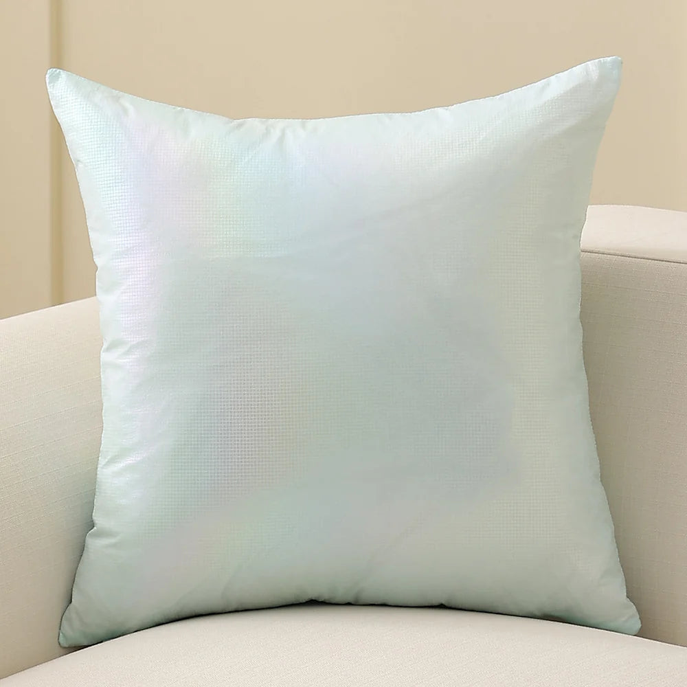 Square Cushion Cover Pearlescent Sheen & Micro-Tuft
