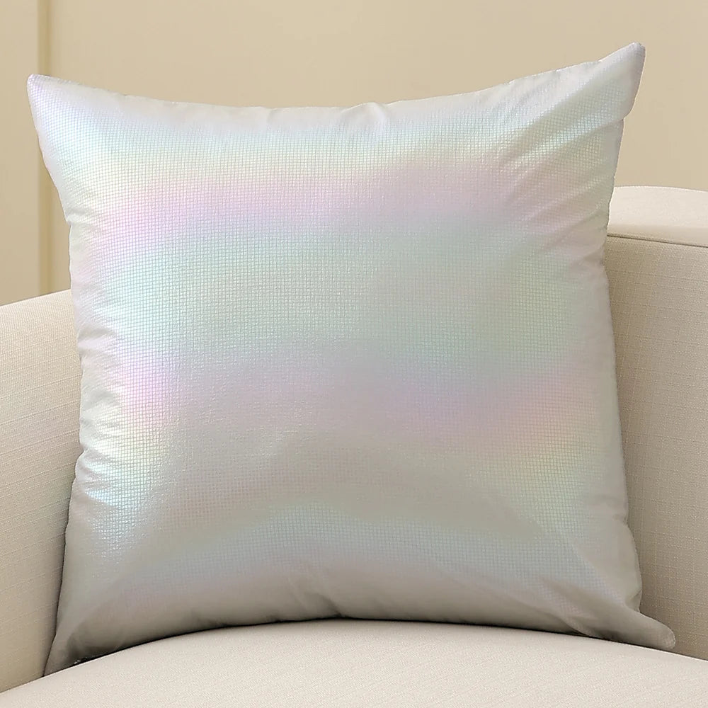 Square Cushion Cover Pearlescent Sheen & Micro-Tuft