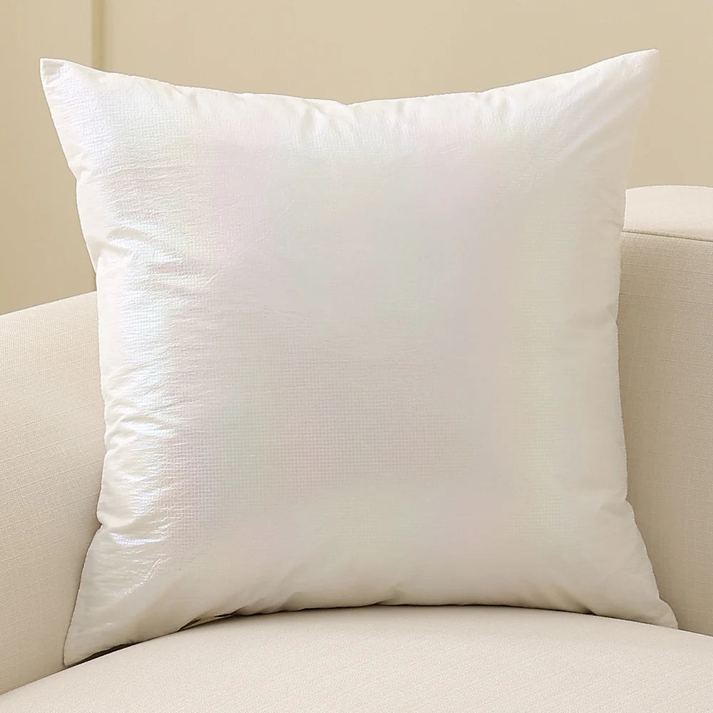 Square Cushion Cover Pearlescent Sheen & Micro-Tuft