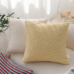 Square Cushion Cover Teddy Boucle Micro Plush 18x18in
