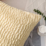 Square Cushion Cover Teddy Boucle Micro Plush 18x18in
