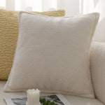 Square Cushion Cover Teddy Boucle Micro Plush 18x18in
