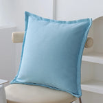 Square Cushion Cover Textured Cotton Blend Concealed Zipper