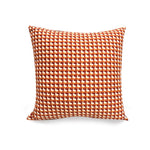 Square Cushion Cover Textured Mini Houndstooth Jacquard Concealed Zipper