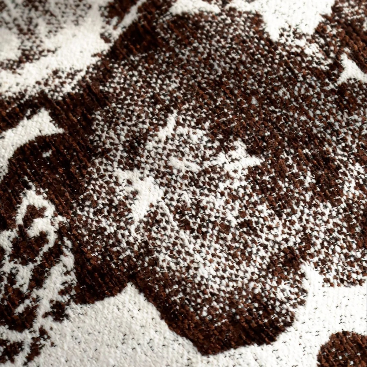 Square Cushion Cover Velvet-Like Raised Chenille Concealed Zipper