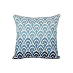 Square Cushion Jacquard Starfish Motif Removable Insert