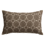 Square Decorative Cushion Linen Base & Crochet Overlay Removable Cover