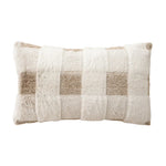 Square Decorative Pillow Plush Faux Fur Concealed Zipper