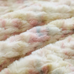 Square Decorative Pillow Plush Faux Fur Concealed Zipper