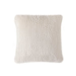 Square Decorative Pillow Plush Faux Fur Concealed Zipper