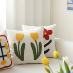 Square Pillow Cover 18x18 Hand-Tufted Corduroy
