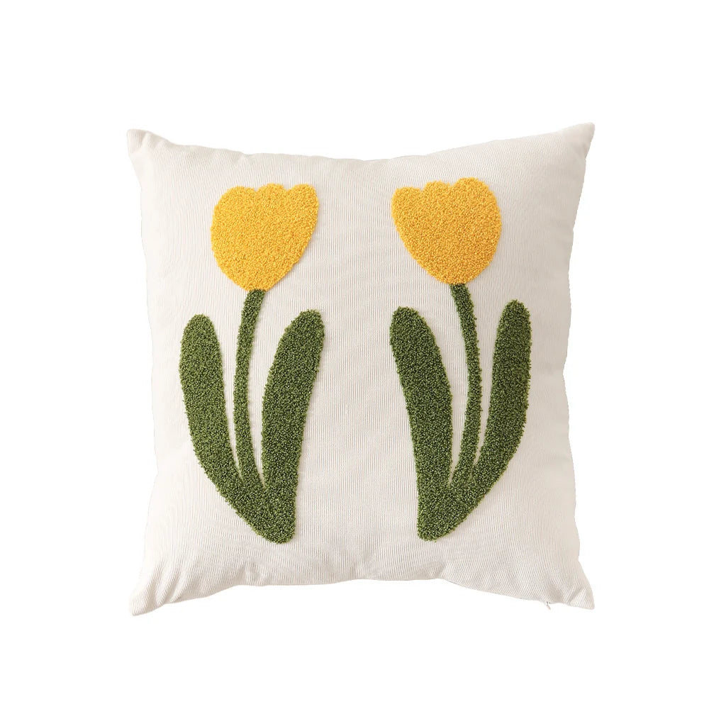 Square Pillow Cover 18x18 Hand-Tufted Corduroy