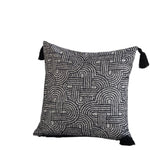Square Pillow Cover Bouclé Geometric Relief Concealed Zipper