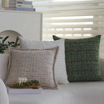Square Pillow Cover Boucle Tweed 18x18 Hidden Zipper