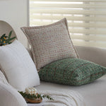Square Pillow Cover Boucle Tweed 18x18 Hidden Zipper