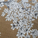 Square Pillow Cover Cotton-Linen Floral Jacquard