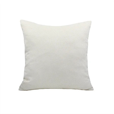 Square Pillow Cover Cotton-Linen Micro Dot Texture Concealed Zipper