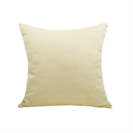 Square Pillow Cover Cotton-Linen Micro Dot Texture Concealed Zipper